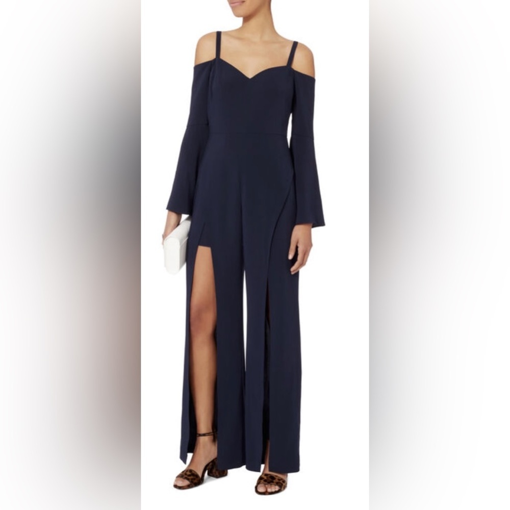 Intermix Gemma Cold Shoulder Split Leg Jumpsuit i… - image 1